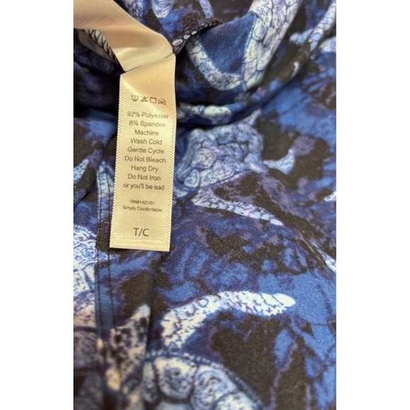 LuLaRoe Womens Leggings Size TC Blue Turtles Water Ocean Tall And Curvy NWT - Picture 4 of 4